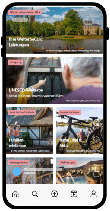 Reiseführer auf dem Handy